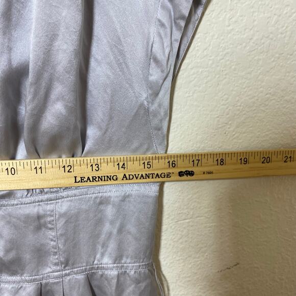 I.N.C. International Concepts 100% Silk Silver Mini Dress Size 6 - Picture 6 of 8